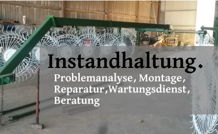 Instandhaltung. Problemanalyse, Montage,  Reparatur,Wartungsdienst,  Beratung